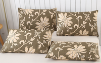 Ensemble de literie en microfibre imprimée en 3D personnalisée housses de couette à motifs floraux de style moderne lits King Size à utiliser pour la maison ou l'hôtel