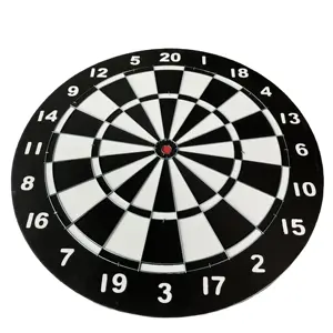 Novo design produto papel dardo placa jogo, impressão número papel dardo placa com 6 dardos de aço, papel dartboard fábrica