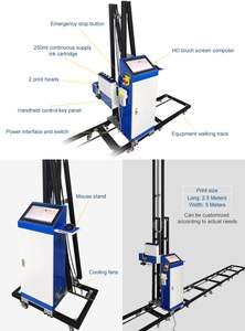 3d напольный уличный фон УФ различные печатные настенные росписи вертикальный принтер высота цветной настенный принтер - Product Image 4