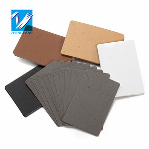 Küpe ve kolye ekran kartları karton küpe ambalaj askılı etiketler kart kulak çıtçıt kağıt kartı takı - Product Image 4