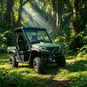 UTV électrique <span class=keywords><strong>4x4</strong></span> tout-terrain, buggy côte à côte, véhicule utilitaire pour <span class=keywords><strong>jungle</strong></span>, ferme, ranch, camping, station balnéaire, homologué CEE COC - Product Image 5