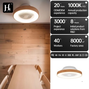 โคมไฟเพดานไม้ LED แสงวอร์มไวท์ 3500K Ra80 สไตล์เรสติก ติดตั้งบนพื้นผิว 220V ขนาดใหญ่ พร้อมรีโมทคอนโทรล รับประกัน 3 ปี สำหรับห้องนั่งเล่น - Product Image 2