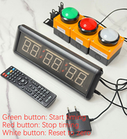 Jam Hitung Mundur Elektronik LED 11 Inci dengan Remote Control, Stopwatch, Timer Interval, untuk Kompetisi, Permainan, Latihan, Dinding, Gaya Modern