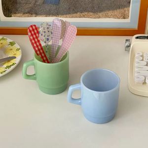 Taza de café de borosilicato de alta calidad con logotipo personalizado, taza de jade con asa, regalo corporativo para actividades empresariales - Product Image 3