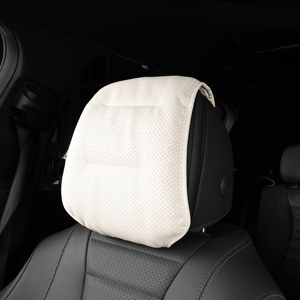 Housse de repose-tête de <span class=keywords><strong>voiture</strong></span> en cuir perforé, protection anti-salissure avec organiseur pour téléphone portable, pour la décoration intérieure de <span class=keywords><strong>voiture</strong></span> - Product Image 1