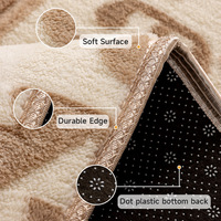 Tapis en velours polyester tissé à la machine, à poils longs, adapté aux animaux domestiques, moderne, de luxe, pour salon, facile à nettoyer, antidérapant, pour sol domestique, 10 mm, jacquard