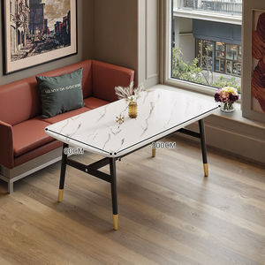 Ensemble <span class=keywords><strong>de</strong></span> table à manger rectangulaire simple et moderne nordique, en bois massif, meubles <span class=keywords><strong>de</strong></span> maison, salon, <span class=keywords><strong>6</strong></span> places, comprend des <span class=keywords><strong>chaises</strong></span> - Product Image 3