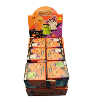 Nouveau jouet anti-stress en sucre de malt lumineux fantôme d'Halloween, jouet sensoriel à rebond lent