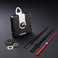 Kit de Mecanismo de Reloj de Cuarzo con Movimiento Radiocontrolado DCF, con Herrajes de Montaje para Reparación y Fabricación de Relojes de Pared