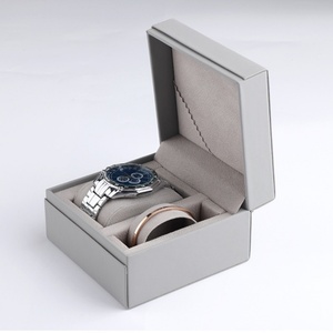 กล่องบรรจุภัณฑ์นาฬิกาข้อมือระดับไฮเอนด์ กล่องของขวัญ กล่องนาฬิกาแบบพลิก หนัง PU  รับทำโลโก้ตามสั่ง - Product Image 4