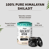 Pâte de résine de Shilajit de l'Himalaya 100% pure OEM 85% minéraux d'acide fulvique