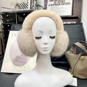 <span class=keywords><strong>Cache</strong></span>-oreilles d'hiver chauds et luxueux pour femmes, en fourrure de renard véritable, doux et moelleux, de haute qualité, vente en gros - Product Image 6
