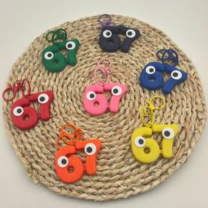 Porte-clés drôle Six Seven 67, porte-clés Meme 6-7, dictons populaires, expressions populaires amusantes, accessoire pour sac à dos - Product Image 2