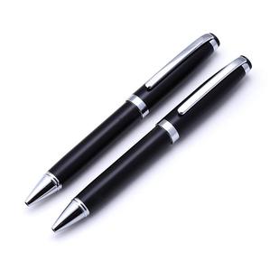 New Heavy Matte Black Business Style Custom Company Logo Twist Metal <b>Gift</b> <b>Pen</b> - Product Image 1