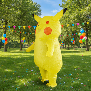 <span class=keywords><strong>Disfraz</strong></span> Inflable de <span class=keywords><strong>Pikachu</strong></span> para Adultos, Apto para Alturas de 1.5-2m, Ideal para Navidad, Cosplay, Fiestas, Espectáculos y Bailes de Máscaras - Product Image 2
