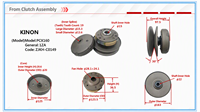 Nouvel ensemble de poulie motrice PCX160, embrayage secondaire pour scooter KINON 1ZA, transmission CVT, 19 dents, code C0149, garantie 1 an