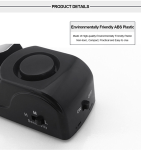 पोर्टेबल एब्स सुरक्षा डोर अलार्म सिस्टम होटल और घर के लिए 120 डीबी कंपन सेंसर - Product Image 6
