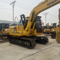 Excavatrice Komatsu PC130 d'occasion, PC120, PC130, PC138, PC150, pelle sur chenilles hydraulique de 13 tonnes pour travaux de construction