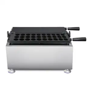 flip waffle baker iron Malaysian cuisine kaya ball kaya sauce rock ball electric file ball shaped waffle machine