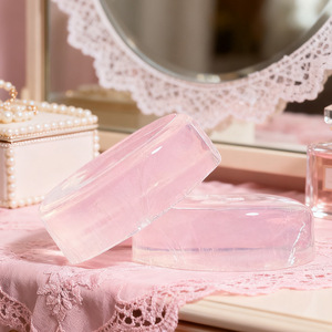 <span class=keywords><strong>Savon</strong></span> nettoyant doux hydratant et blanchissant aux enzymes de cristal Yoni 60g pour les zones intimes des femmes, fait main, transparent, pour le bain - Product Image 3