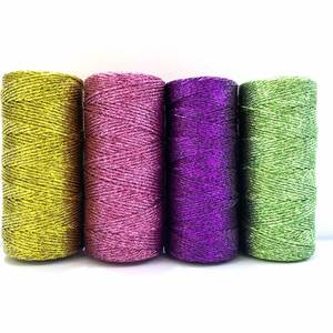1.5 mm Metallic Yarn Custom Colors Metallic Cord for Gift Package DIY Metallic Yarn - Product Image 2