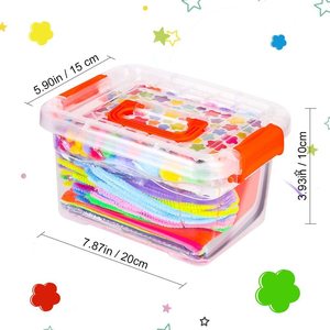 Kit <span class=keywords><strong>de</strong></span> fournitures artistiques pour enfants personnalisé pour les tout-petits Tout-en-un Ensemble <span class=keywords><strong>de</strong></span> matériel d'artisanat DIY Activités créatives Cadeau - Product Image 6