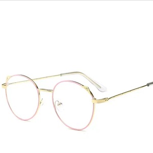 <span class=keywords><strong>Occhiali</strong></span> <span class=keywords><strong>da</strong></span> <span class=keywords><strong>Vista</strong></span> Rotondi con Orecchie <span class=keywords><strong>da</strong></span> Gatto, Montatura in Metallo con Cerniera a Molla, Protezione dalla Luce Blu per Donne - Product Image 5