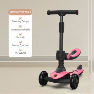 Venta caliente Durable Cool Portable Multi-colores <span class=keywords><strong>Lamborghini</strong></span> Eu Estándar Plegable Auto-equilibrio Niños 3 Ruedas Scooter - Product Image 4