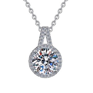 Ensemble de bijoux en argent 925, collier, boucles d'oreilles et bague en zircon rond, pour femme, mariage, fiançailles, fête, classique, plaqué rhodium, fleur - Product Image 3