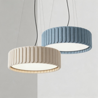 Luminaire suspendu en feutre PET insonorisant personnalisé, élégant, 42W LED, pour la décoration de salle de réunion