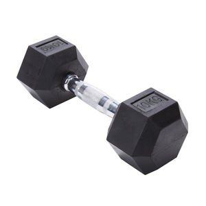 Mancuerna Hexagonal de Goma para Gimnasio Comercial con Núcleo de Hierro Fundido - Para Hombre - Product Image 3