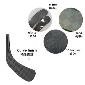 ไม้ฮอกกี้น้ำแข็ง YIFENG OEM คาร์บอนไฟเบอร์ กวางตุ้ง สีดำ รุ่น P88 P92 P28 P29 แบบเฟล็กซ์ - Product Image 3