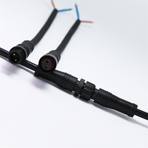 Dc M12 <b>Waterproof</b> Connector <b>Cable</b> 2P Black Aviation Plug Male Female Mating Dc Series GjQ Dc - Product Image 2