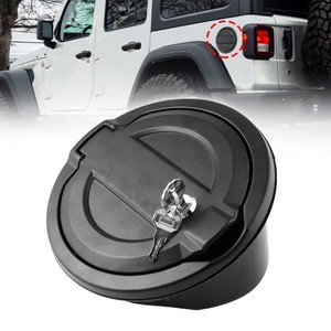 Tapa del tanque de combustible del coche, cerradura con llave de 180mm x 115mm para Jeep Wrangler JL JLU 2018-2019, pieza de repuesto - Product Image 4