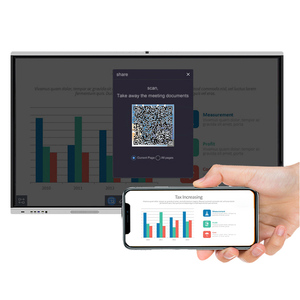 Tablero de monitores inteligente 4kSmart de 75 pulgadas, pantalla táctil de panel plano interactivo con Wifi LCD para enseñanza y conferencia, panel plano interactivo