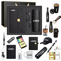 Set de cahiers A5 personnalisés de luxe Journal d'affaires rigide en PU avec stylo tasse thermos pour la promotion de l'obtention du diplôme ou l'offre de cadeaux