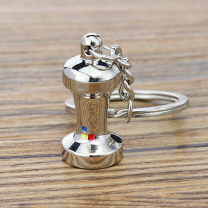 Porte-clés en alliage de zinc, souvenir de café, mini pot à <span class=keywords><strong>moka</strong></span> 3D, moulin à café, pendentif de voiture - Product Image 6