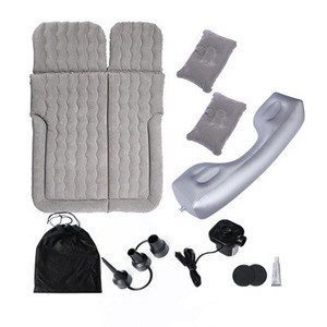 Coussin de <span class=keywords><strong>lit</strong></span> à Air de voiture, <span class=keywords><strong>lit</strong></span> de voyage portable, flocage pour voiture SUV - Product Image 2
