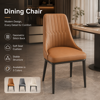 Chaises de salle à manger à coutures angulaires, panneau en losange allongé et structure stable pour la restauration en milieu hospitalier et les cafés de maisons de retraite