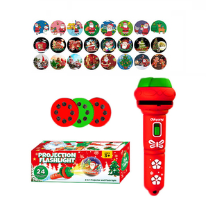 Giáng Sinh Chủ Đề Đèn Pin Đồ Chơi Điện <span class=keywords><strong>Torch</strong></span> Đồ Chơi Chiếu Trong Thể Loại Hình Ảnh Đảo Ngược Cho Trẻ Em Đi Ngủ Chơi - Product Image 5