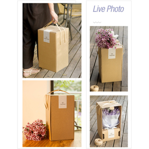 Ramo de flores de cartón corrugado, firme y creativo, venta al por mayor, embalaje exprés, caja de cartón para correo - Product Image 5