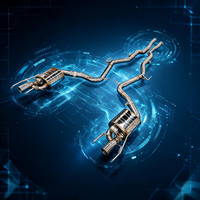 Pour Mercedes-Benz W223 S63 AMG 4.0TT V8, échappement Catback avec silencieux à soupapes, tuyaux en acier inoxydable 304