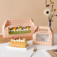 Boîte en carton blanc écologique haut de gamme, papier laminé, papier estampé à chaud, emballage rigide pour gâteaux et desserts