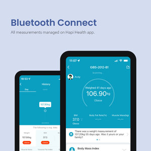 TRANSTEK 제조 업체 180kg 5mm 유리 홈 욕실 스케일 인체 체중 균형 APP와 기초 디지털 신체 체중 감량 스케일 - Product Image 4