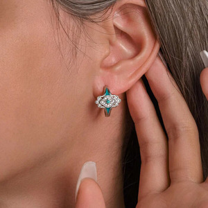 Orecchini Geometrici Marquise per Donne, Stile Vintage Bohémien, Accessori per Orecchie da Indossare Quotidianamente - Product Image 5