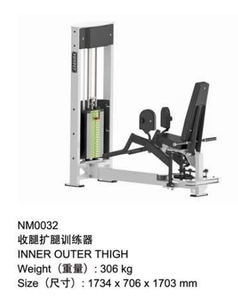 Chuyên nghiệp trong nhà tập thể dục thương mại phòng tập thể dục thiết bị tập thể dục selectorized bên trong/bên ngoài đùi/abductor máy chân máy ép - Product Image 6