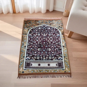 พรมปูพื้นคริสตัลกำมะหยี่พิมพ์ลาย 70x110 ซม. พับได้ ซักได้ พรมห้องนั่งเล่น พรมปูพื้นสไตล์ชาติพันธุ์ - Product Image 1