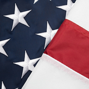 Оптовый флаг США 3x5 футов, с вышивкой, из прочного водонепроницаемого полиэстера, с прошитыми полосами и вышитыми звездами - Product Image 2