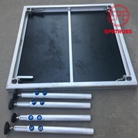 Estructura de Escenario Plegable de Aluminio Mingdao de un Solo Panel y Cuatro Patas, de Montaje Rápido y Bloqueo por Presión, para Iluminación