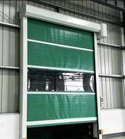 Porte à enroulement rapide en PVC OEM, anti-poussière, rideau souple pour sous-sol, design tropical, taille et couleur personnalisées